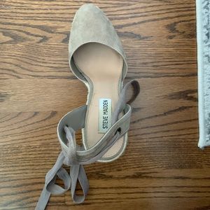 Steve Madden tie up espadrille wedges
